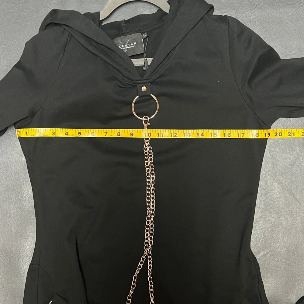 Killstar Malice in Chains Cloak Dress Black - Picture 12 of 13